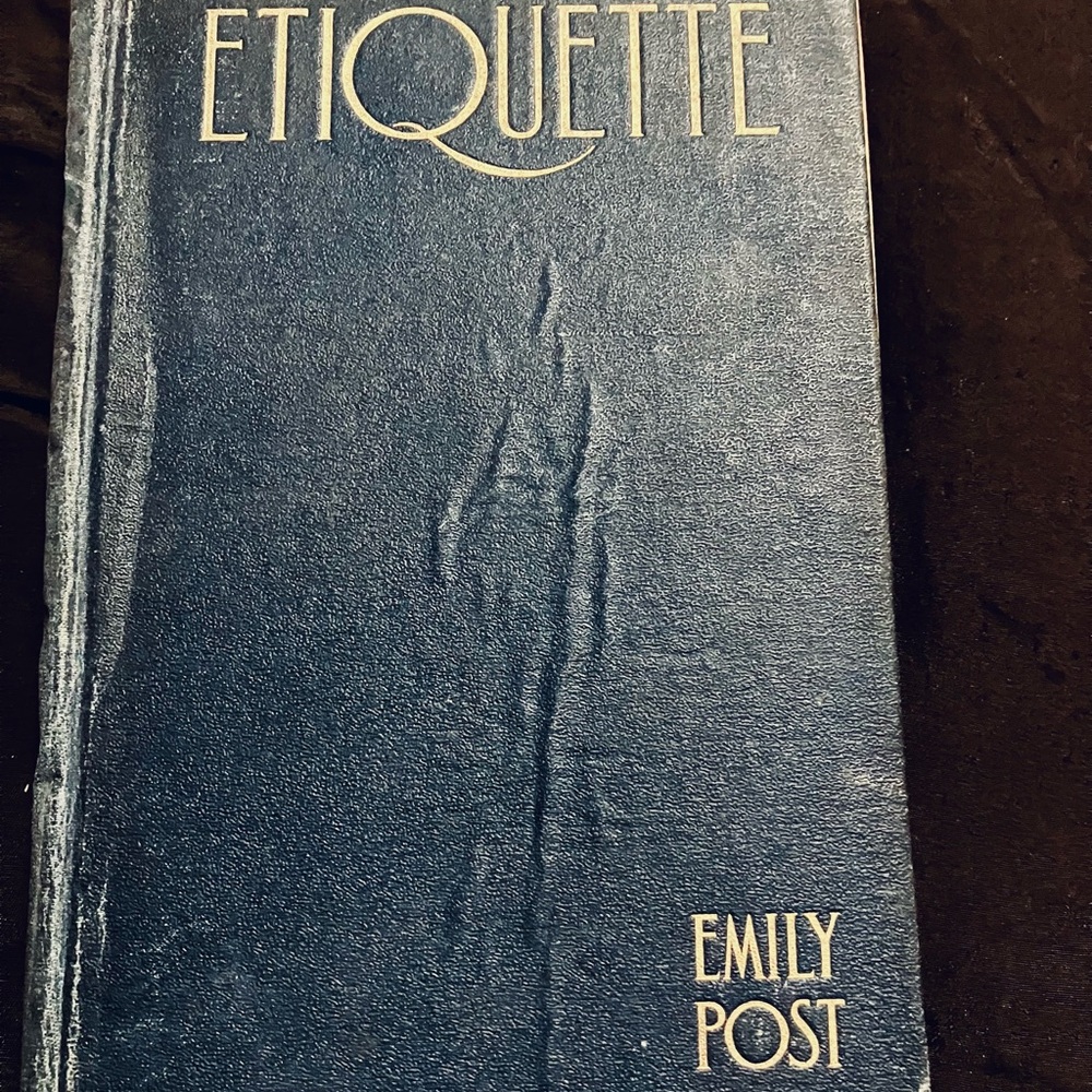 Etiquette by Emily Post Hardcover Book First Edition